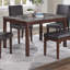 Ensemble de salle à manger 5 pièces Classic Classic Finish Espresso-2089783235