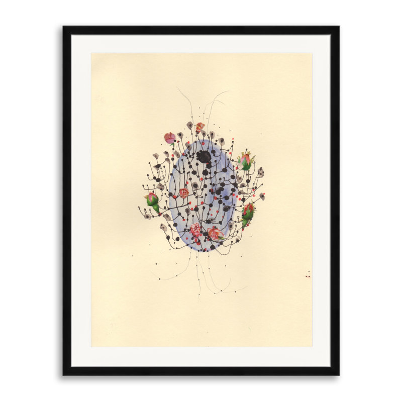 Flowering Sea Sponge Print by Jenny Brown, Black Framed Paper, 31.25" H x 25.25" W