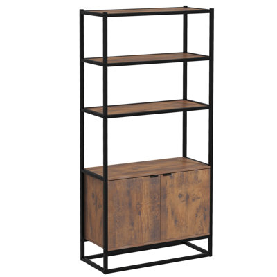 162.5cm H x 76cm W Metal Ladder Bookcase