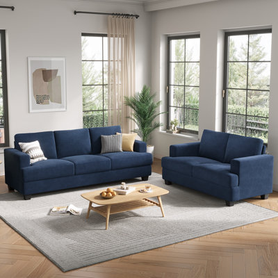 2 - Piece Corduroy Sofa Living Room Set