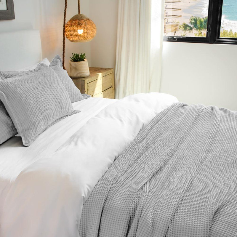 Taie décorative Del Mar, Très grand, Gris murmure