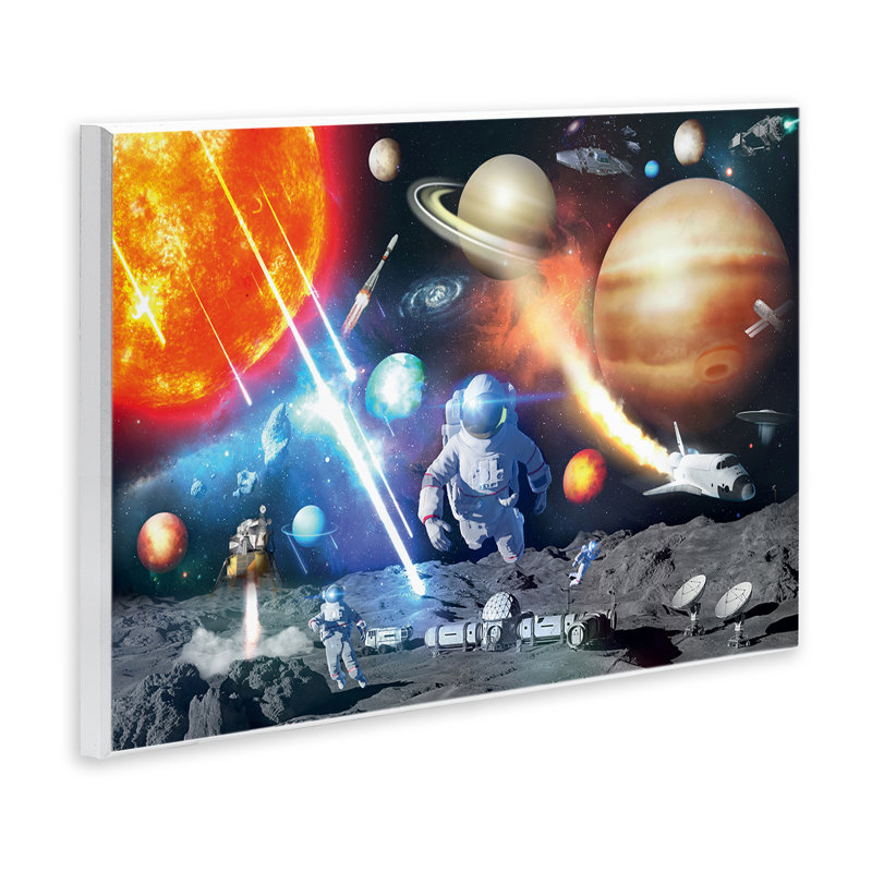 «Space & Astronauts Collage» par Reinders, H 13 po x l 19 po