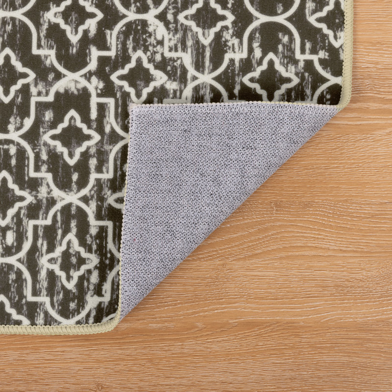 Machine Washable Non-Slip Kitchen Mat, Brown