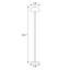 Lampe sur pied champignon contemporain discret
