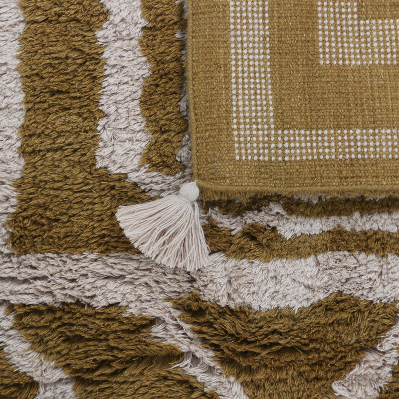 Ulla Area Rug in Yellow, Rectangle 6' x 9'