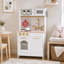  Ensemble de cuisine pour jouer en bois avec four, micro-ondes et accessoires Little Chef Boston Teamson Kids-65326113