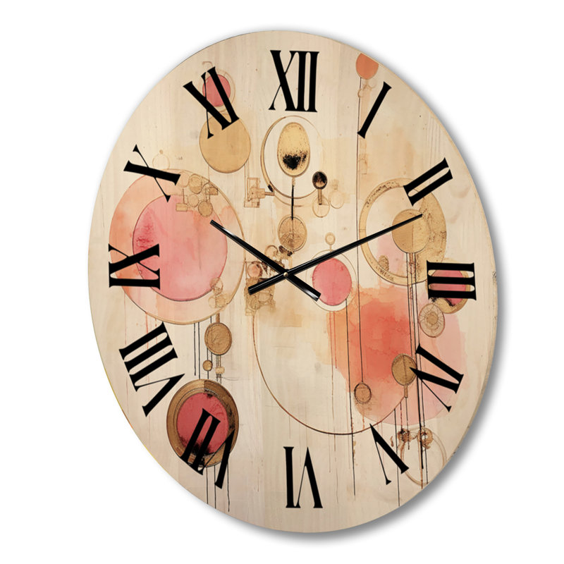 Horloge murale surdimensionnée synchronisée Elegant Vintage, Petit