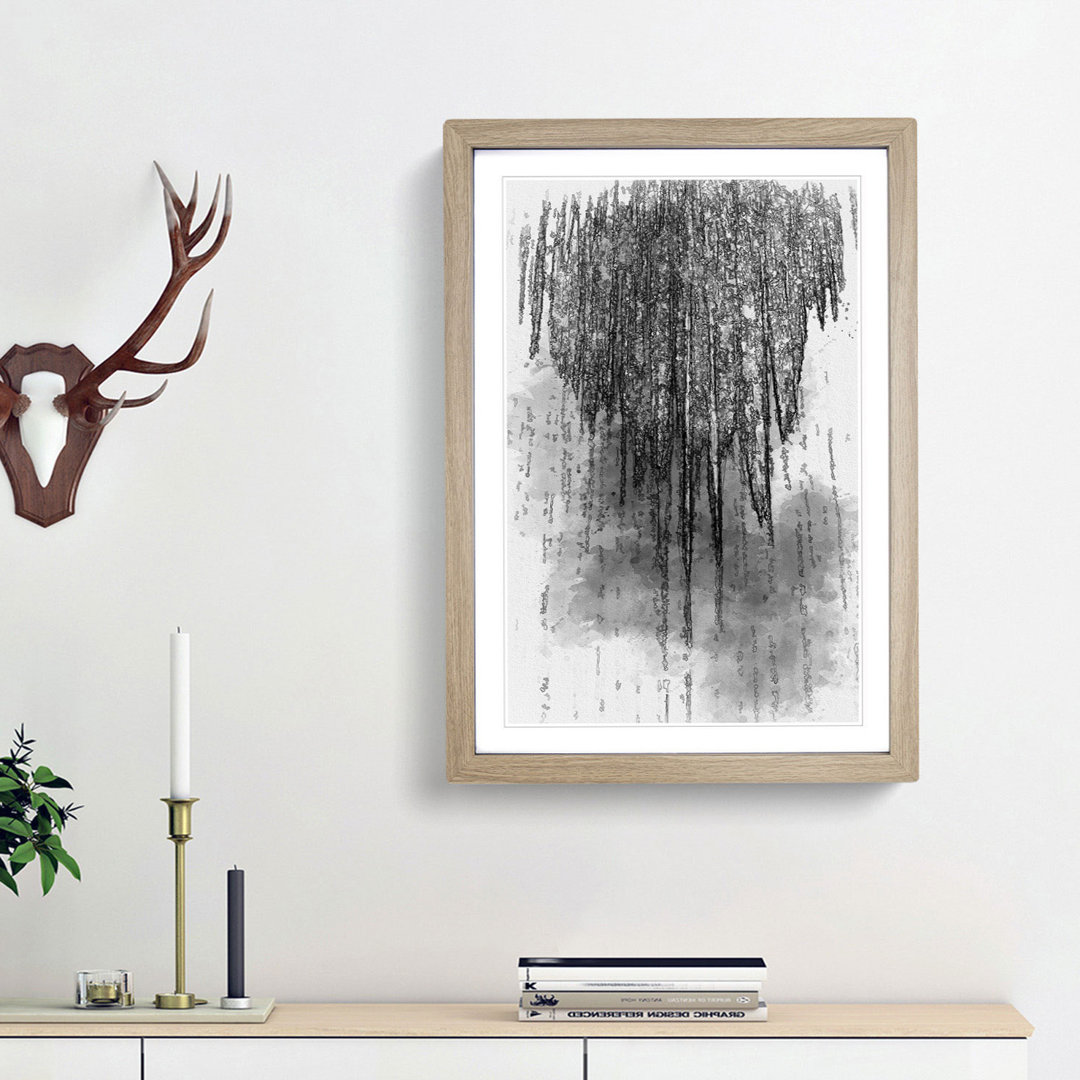 Cascade of Light in Abstract - Picture Frame Graphic Art Print