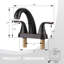 Robinet pour salle de bain à poignée double avec drain-97804579
