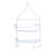 AquaGuard Rust-Resistant 2-Shelf Shower Caddy with Suction Cups and Razor Holders - White