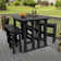 Arbnora Rectangular 4 - Person 54" Long Bar Height Dining Set