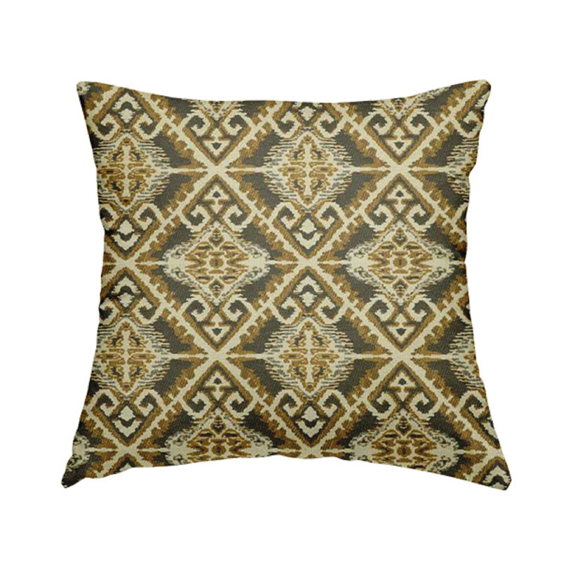 Briony Geometric Rectangular Cushion, Grey