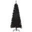 Arbre de Noël 6 pi avec sapin de Noël artificiel non éclairé avec branches réalistes, sapin de Noël avec 618 pointes, noir