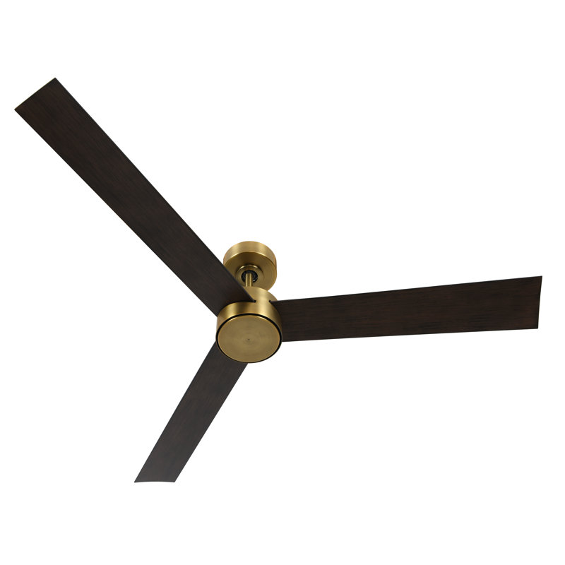 Audri 132cm Ceiling Fan with Light Kit, Walnut