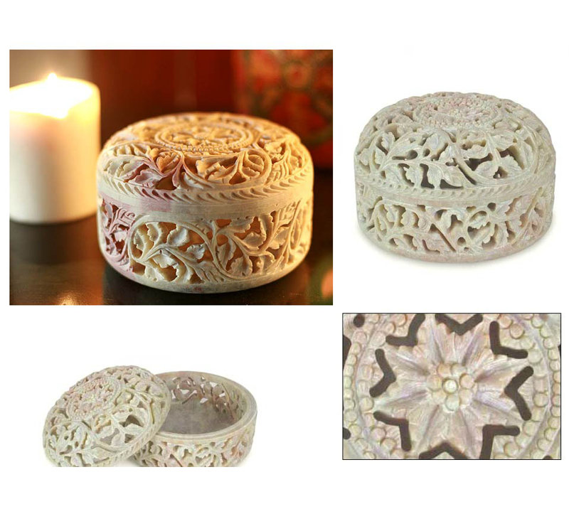 Boîte à bijoux floral arabesque