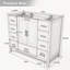 Base de meuble-lavabo durable avec portes à fermeture douce, 9 tiroirs et bois résistant à l'eau-118148558-118148595