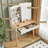 Big-Capacity Storage LED Vanity Desk With Sliding Mirror&Fluted Drawers