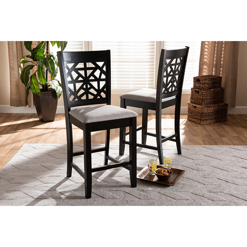 Tabouret de comptoir 25 po Bloomingdale, Polyester gris