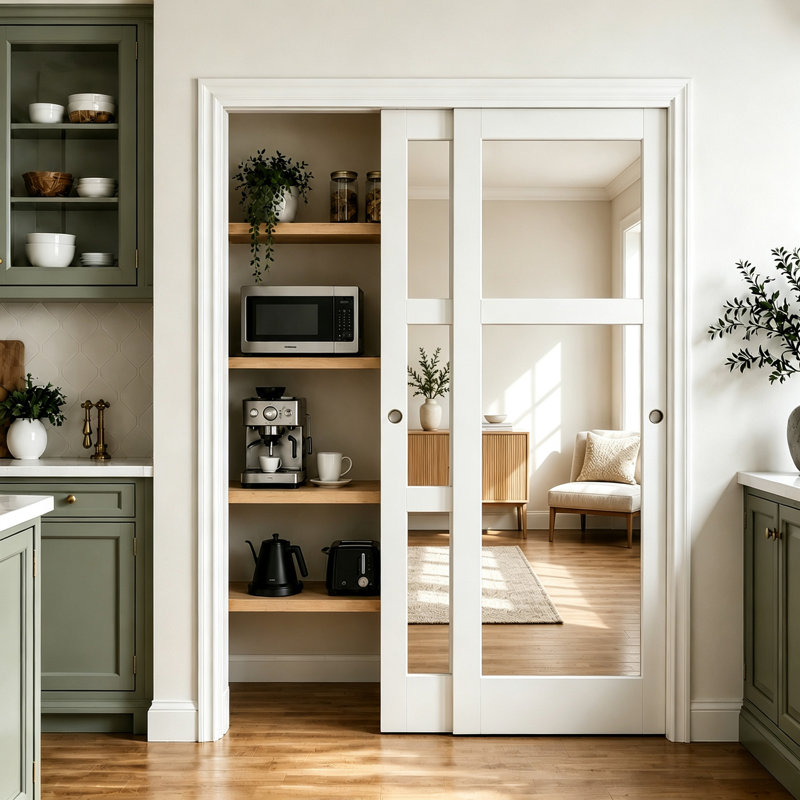 Porte coulissante avec miroir 3 Lite, 60"X80"