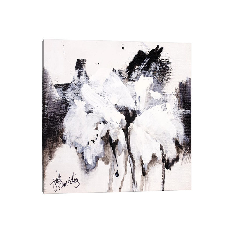 Moon Flower VII by Jude Remedios - Painting on Canvas, 66.04cm H x 66.04cm W x 3.81cm D, Wrapped Canvas