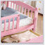 Lit plateforme simple TG pour enfants avec garde-corps pleine longueur, tiroirs de rangement et tête de lit mignonne pour la sécurité et l'organisation-129431927