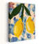 «Bright Lemons Blue Hues», impression d'art contemporain abstrait aux fruits éclatants-133187605