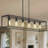 Kitchen Island Steel Rectangle Dimmable Pendant-454512284-454512283