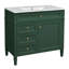 Meuble-lavabo de 36 po avec lavabo supérieur, meuble de rangement moderne avec 2 tiroirs et un tiroir basculant, meuble-lavabo simple, meuble-lavabo-832442874
