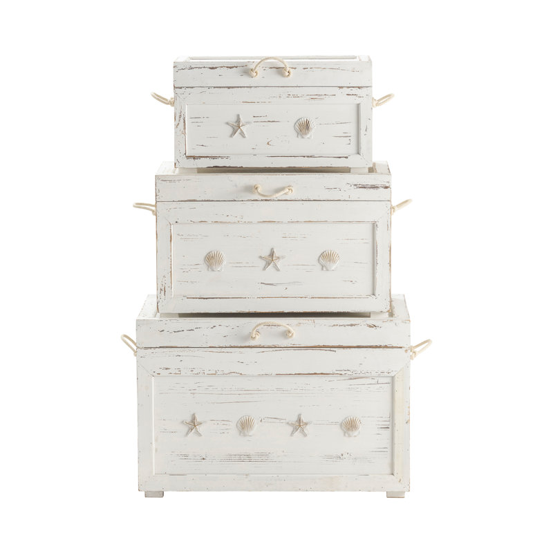 Banta 3 Piece Solid Wood Accent Trunk
