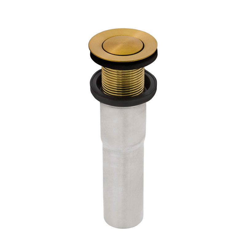 Ruvati 34 x 14 inch Stainless Steel Rectangular Bathroom Sink Undermount, Brushed Gold
