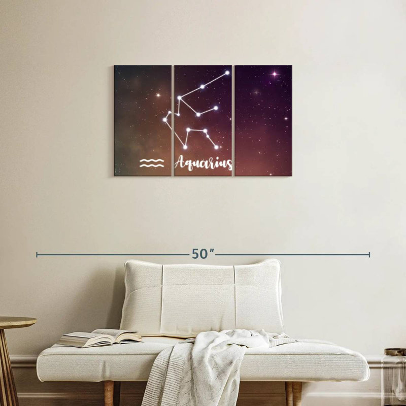 Adella Aquarius Constellation, 20" H x 33" W