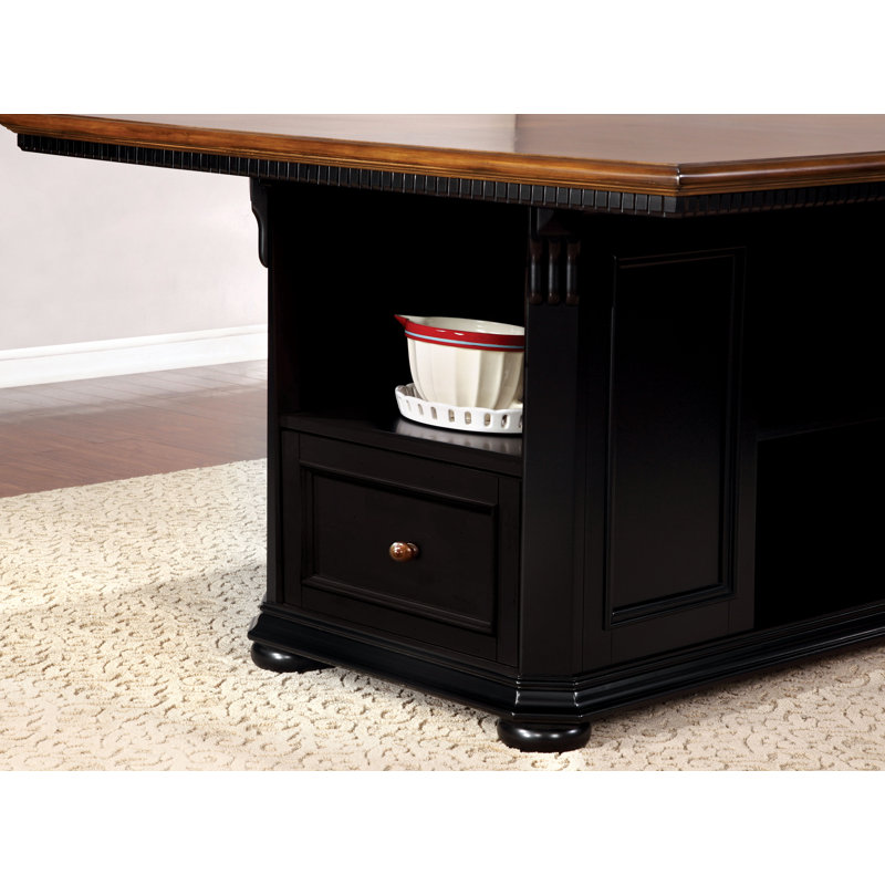 Merton 6 - Person Pedestal Dining Set, Black