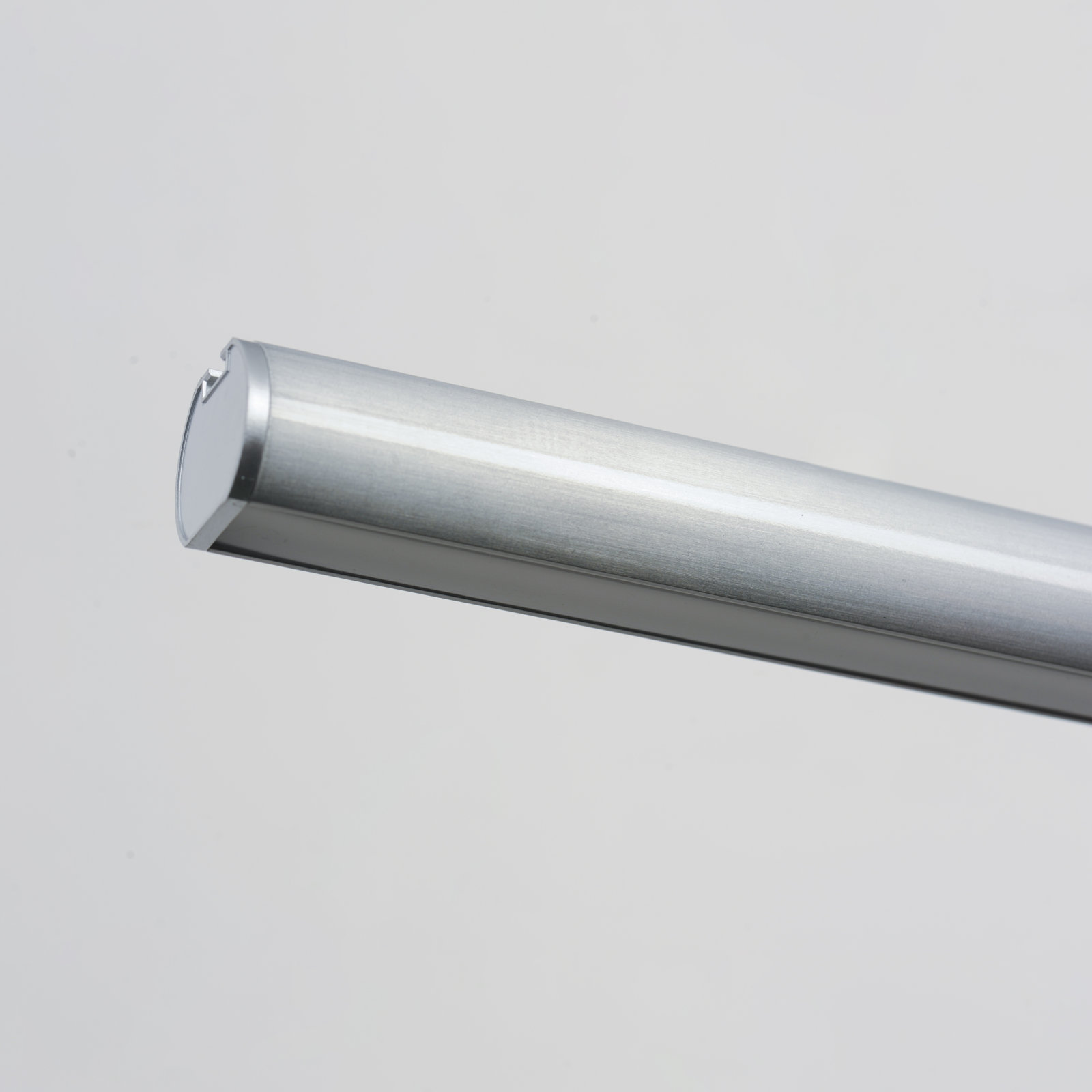 Single Light LED Pendant, Satin Aluminum