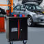 Chariot multi noir et rouge avec clins amovibles et armoire verrouillable 4 outils, 2 freins