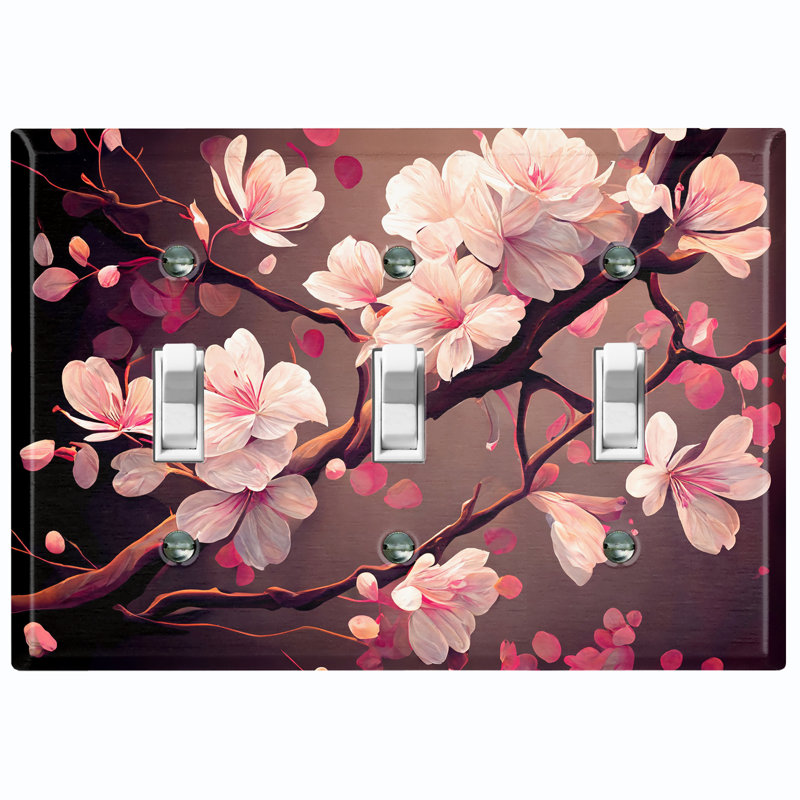 Plaque murale d'interrupteur à bascule Sakura