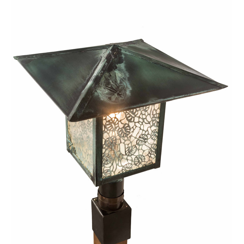 Seneca Lotus Leaf And Dragonfly Seeded Lantern Head