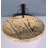 QieRao 16'' Marble Ceramic Oval Bathroom Sink
