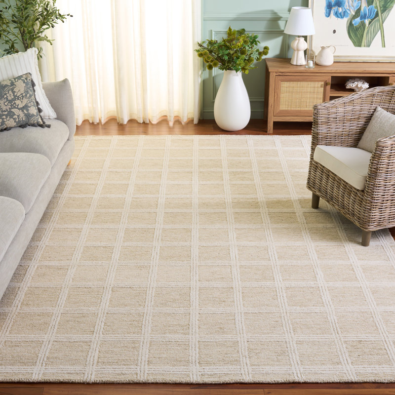 Tapis de couleur sauge / ivoire Jolett 103, Tapis de couloir 2 pi 3 po x 8 pi