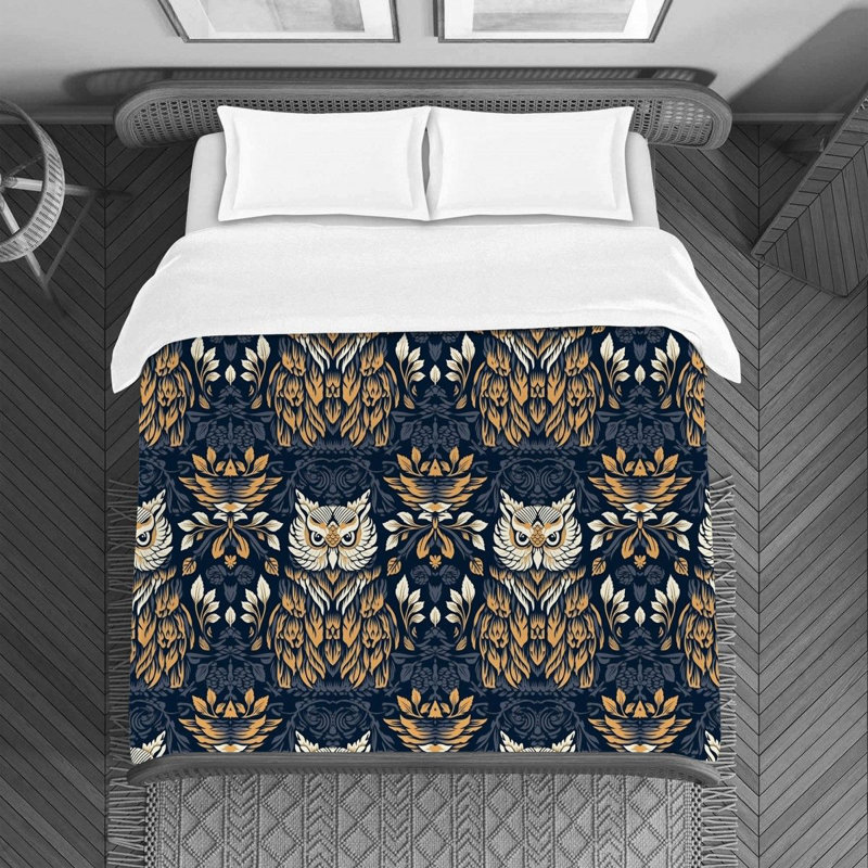  Housse de couette en microfibre bleue / jaune, Housse de couette pour très grand lit