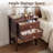 Solid Wood Brown Side Table-291700572