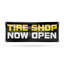 Enseigne de pneu 18 pouces x 48 pouces Tire Shop Now