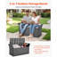 Banc de rangement extérieur PE Rotin 40Gal Deck Box
