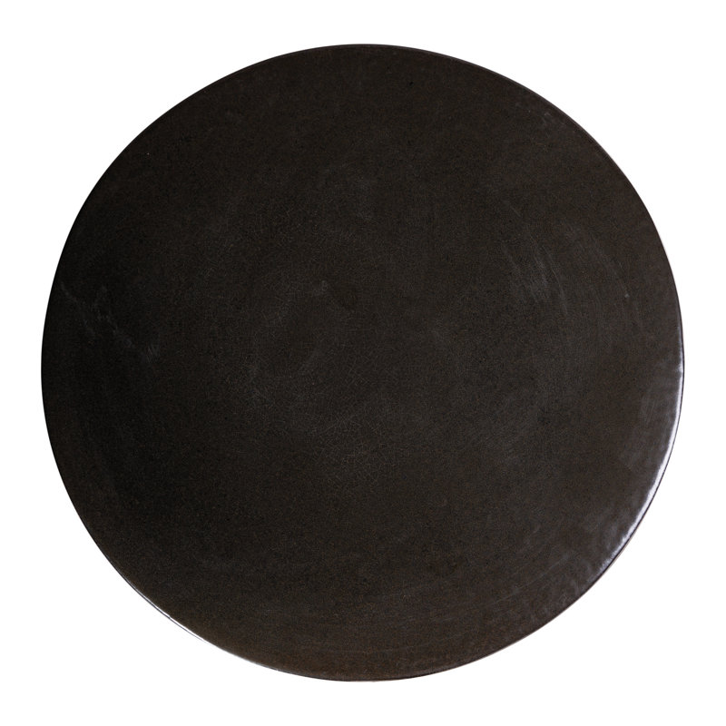 Ceramics Accent Stool, Iron Semi-Gloss
