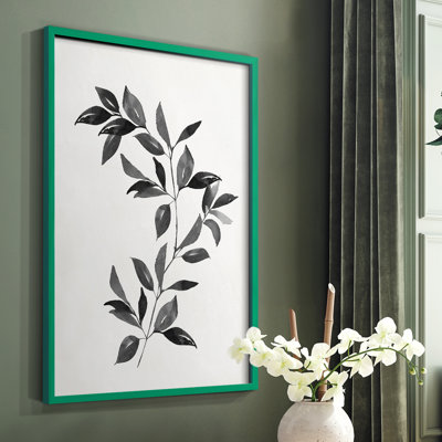 «Multi Leaf Montage II», reproduction encadrée - bois massif