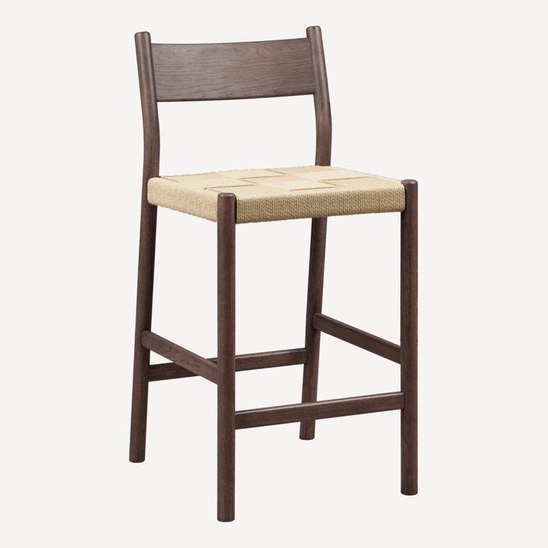 Tabouret de comptoir Enna, Noyer