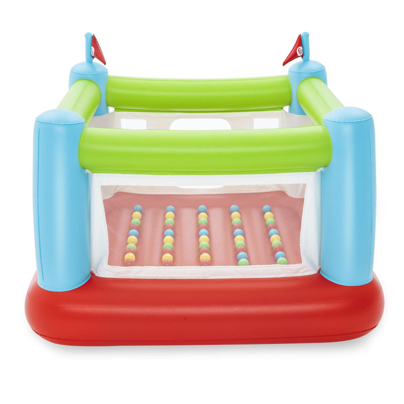 Fisher-Price Bouncesational Indoor Outdoor Bouncer Playpen w/ Built-In Pump