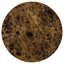 Ensemble de table basse et de table de bout 3 pièces Arrize Merlot avec pieds à volutes ornés et finition foncée-133665101