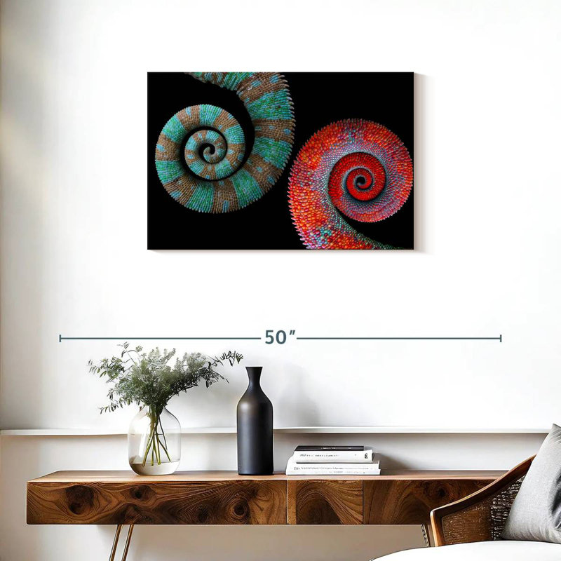 Brampt Colorful Chameleon Tails, 20" H x 30" W