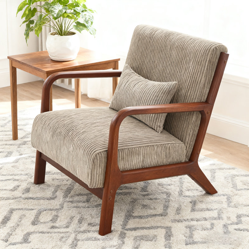 Chaise longue en bois, Noyer, Chameau
