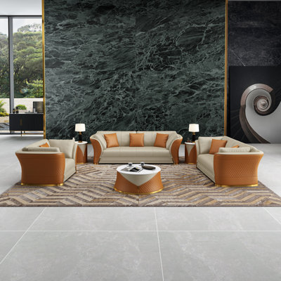 Ellenton 98'' Leather Sofa